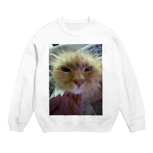 可愛い猫 Crew Neck Sweatshirt