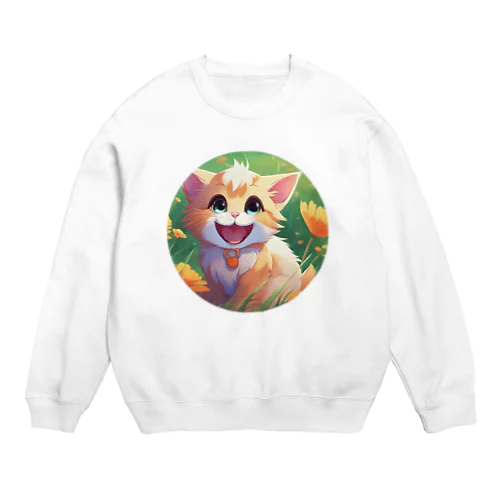 ほっこり子猫 Crew Neck Sweatshirt