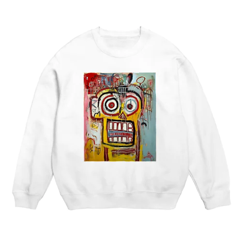 痛風発作に苦しむ男 Crew Neck Sweatshirt