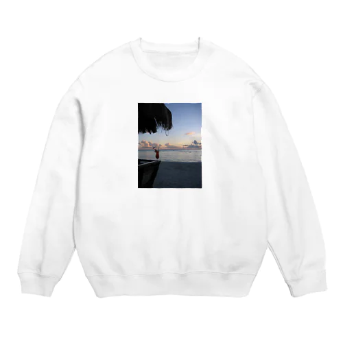 サンセットビーチ 001 Crew Neck Sweatshirt