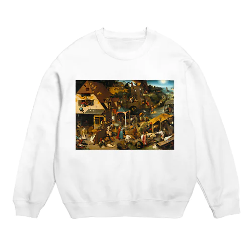 ネーデルラントの諺 / Netherlandish Proverbs Crew Neck Sweatshirt