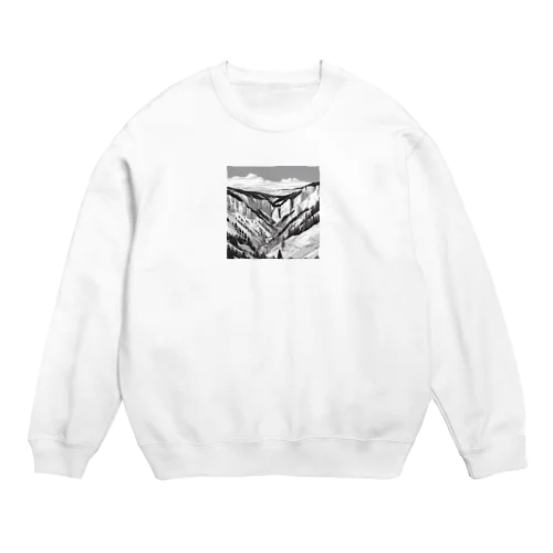 有名な観光スポットイメージ画像：イエローストーン国立公園（アメリカ、ワイオミング州） Crew Neck Sweatshirt