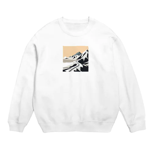 有名な観光スポットイメージ画像： シルクロード（中央アジアから中国まで） Crew Neck Sweatshirt