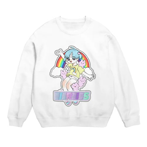 きらきら虹彩   虹のように Crew Neck Sweatshirt