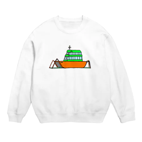 小さなフェリー Crew Neck Sweatshirt