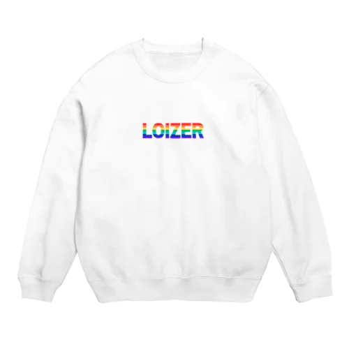 LOIZER Rainbow logo Crew Neck Sweatshirt