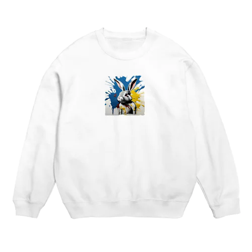 アートうさぎ🐰 Crew Neck Sweatshirt