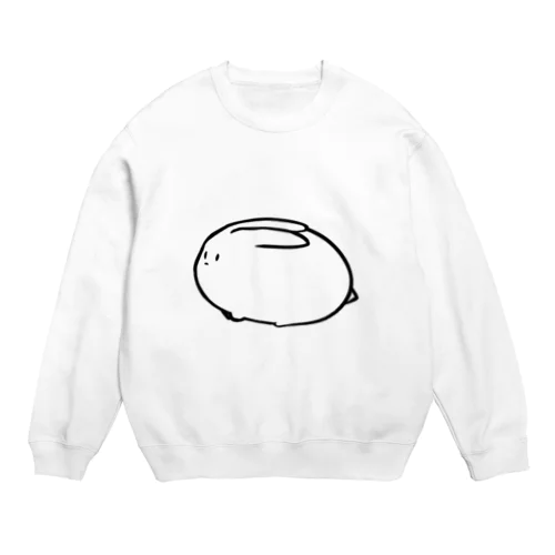 ぺたみみうさぎ Crew Neck Sweatshirt