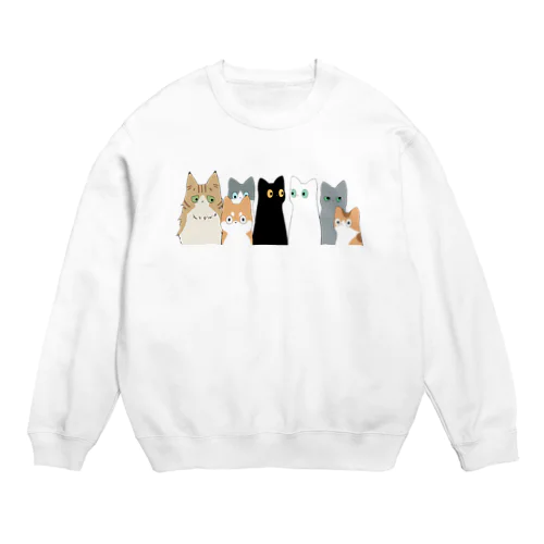 みんなネコチャン Crew Neck Sweatshirt