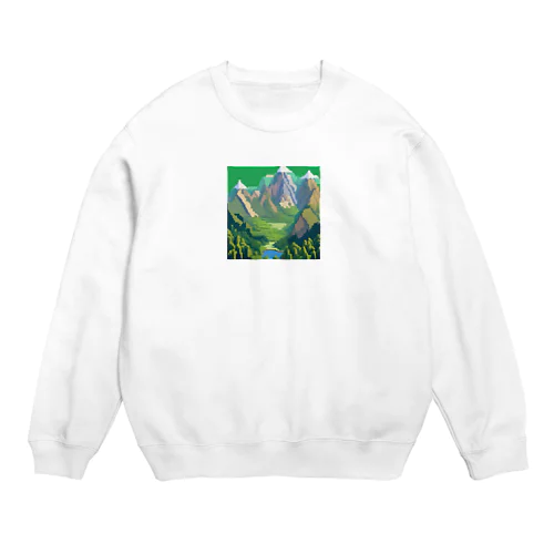 山岳地帯 Crew Neck Sweatshirt