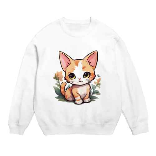 ちびねこシリーズ1 Crew Neck Sweatshirt