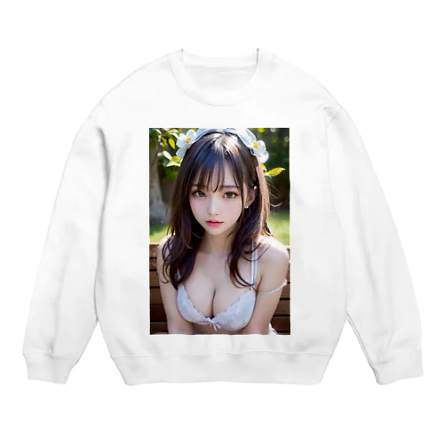 Ai Dream 巨乳アジア人 Crew Neck Sweatshirt