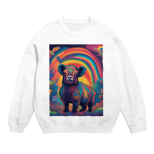 幻想的な豚 Crew Neck Sweatshirt