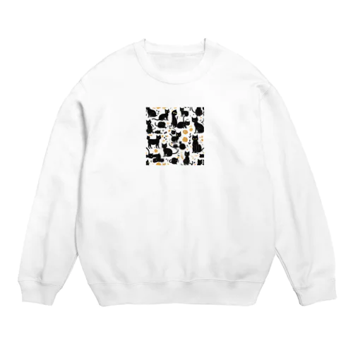 ラム猫ちゃんイラストシリーズ Crew Neck Sweatshirt