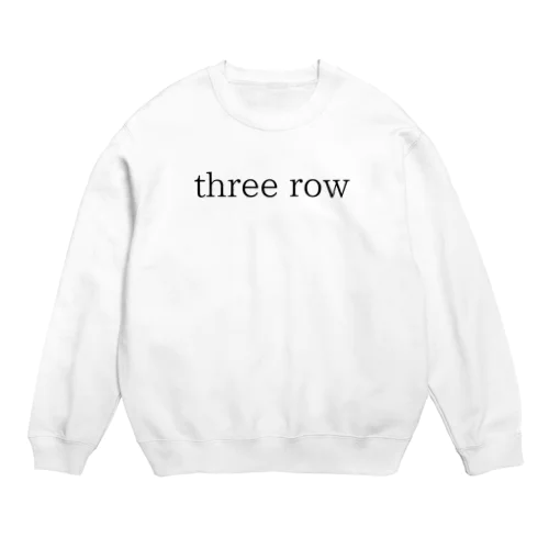 3列 Crew Neck Sweatshirt