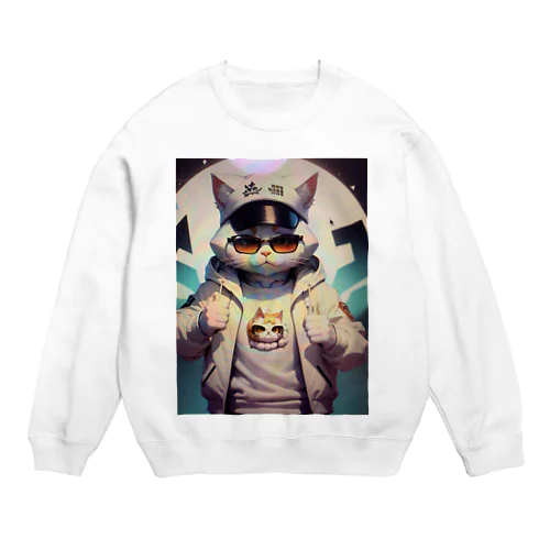 ドラ猫ギャング Crew Neck Sweatshirt