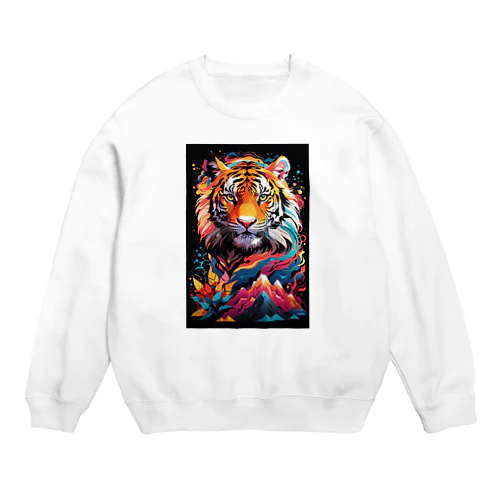 Vivid-Tiger（ビビッド‐タイガー） Crew Neck Sweatshirt