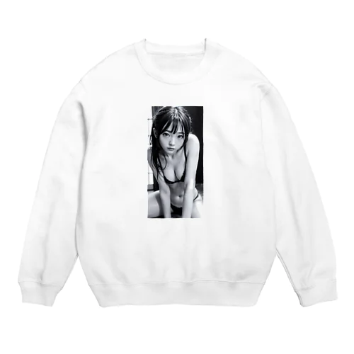 見つめる可憐 Crew Neck Sweatshirt