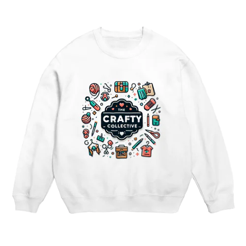 The Crafty Collective のロゴマーク Crew Neck Sweatshirt