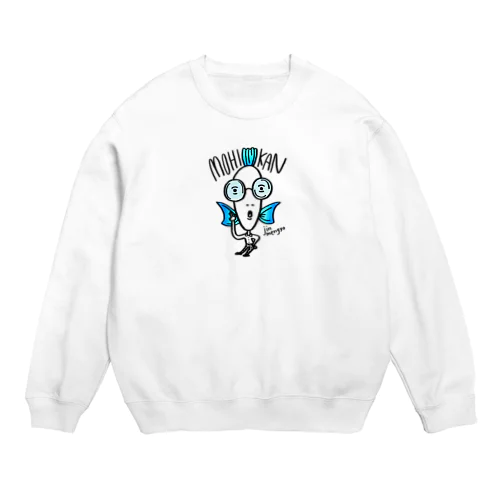 モヒカン人面魚 Crew Neck Sweatshirt