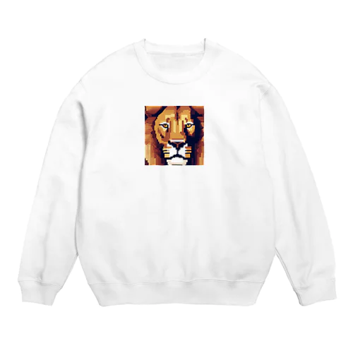 ドット絵ライオン Crew Neck Sweatshirt