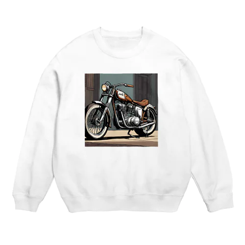 クラッシクなバイクのグッツ Crew Neck Sweatshirt