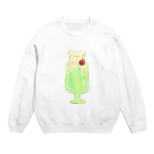 しろくまくんメロンソーダ Crew Neck Sweatshirt