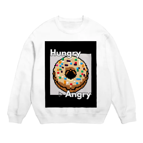 【ドーナツ】hAngry Crew Neck Sweatshirt