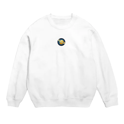 かわいい土星のイラスト Crew Neck Sweatshirt