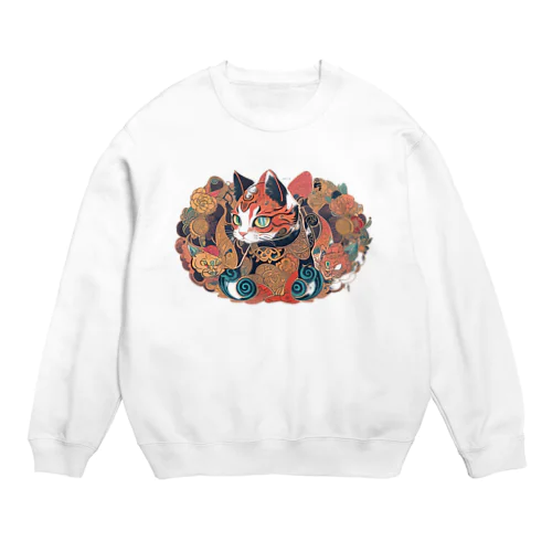 和柄猫 Crew Neck Sweatshirt