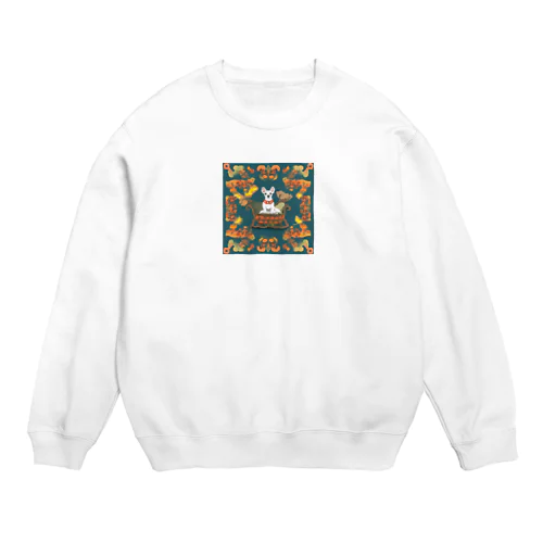 万華鏡の中のチワワのハロウィン Crew Neck Sweatshirt