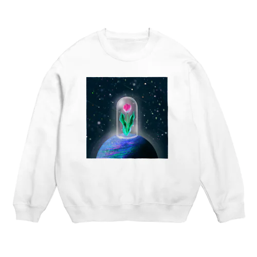 宇宙チューリップ Crew Neck Sweatshirt