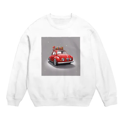 あかい車グッツ Crew Neck Sweatshirt