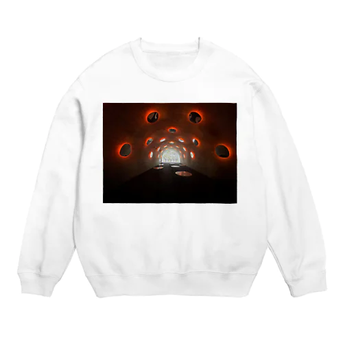 日本三大渓谷「清津峡」トンネル　“しずく” (火) Crew Neck Sweatshirt