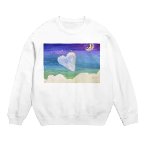 夜空にきゅんっ Crew Neck Sweatshirt