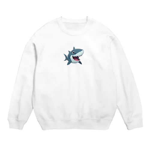 かわいい鮫 Crew Neck Sweatshirt