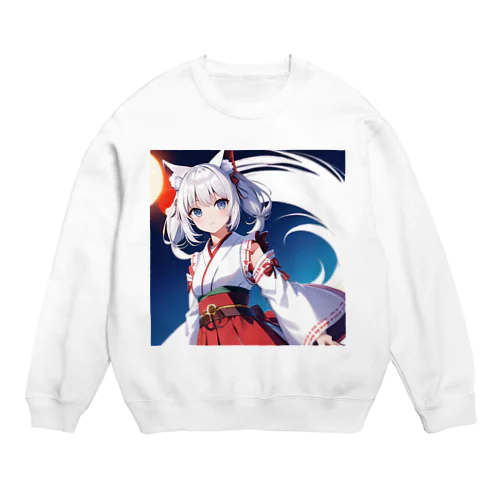 けもっ娘 Crew Neck Sweatshirt