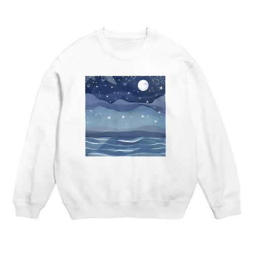 星空の夜 Crew Neck Sweatshirt