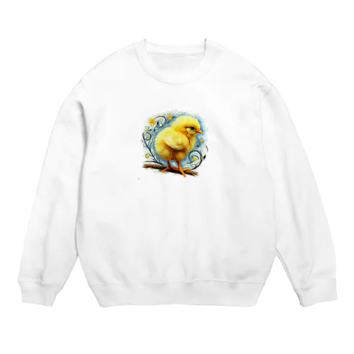 星とかわいいひよこちゃん Crew Neck Sweatshirt