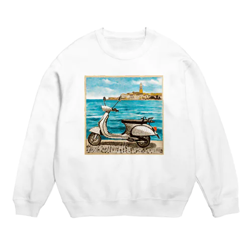 原動付き自転車 Crew Neck Sweatshirt