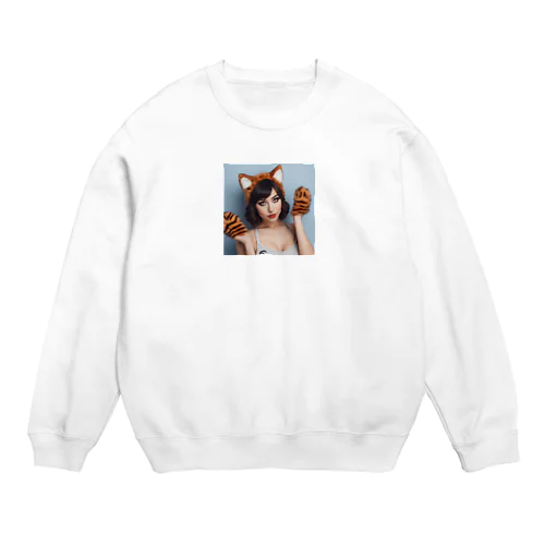 猫コスレディ Crew Neck Sweatshirt