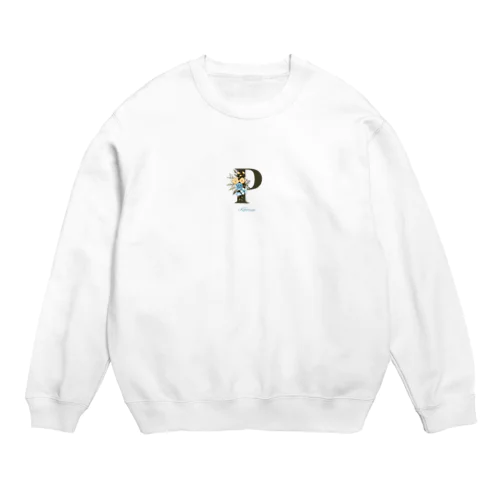 アルファベットシリーズ＜P＞ Crew Neck Sweatshirt