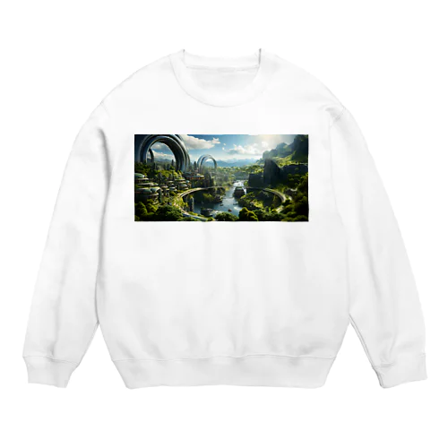 未来都市 渓谷 Crew Neck Sweatshirt