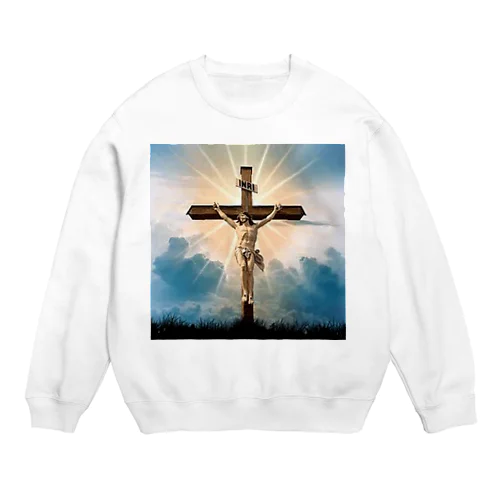 キリスト教イラストグッズ Crew Neck Sweatshirt