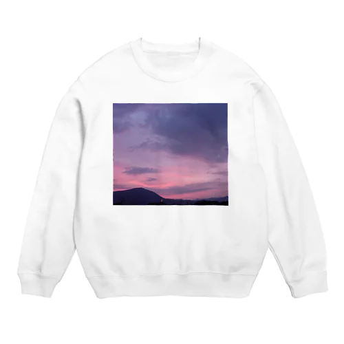 日は落ちて 田舎の空 Crew Neck Sweatshirt