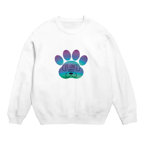 I love dogs わんちゃん好きさんへ Crew Neck Sweatshirt