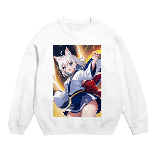 けもっ娘3 Crew Neck Sweatshirt