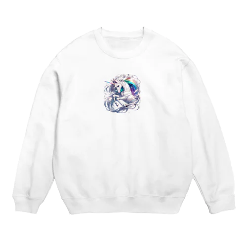 七色のユニコーン_002 Crew Neck Sweatshirt