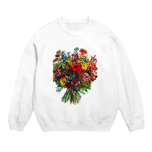 花束とまごころ Crew Neck Sweatshirt