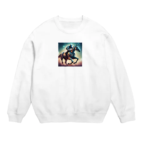 サイボーグ競走馬 Crew Neck Sweatshirt